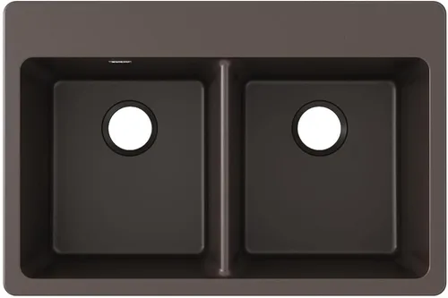 Miniatura 4 de Elkay Quartz Classic ELG3322GS0 Greystone - Fregadero de montaje superior con doble cuenco Piedra gris