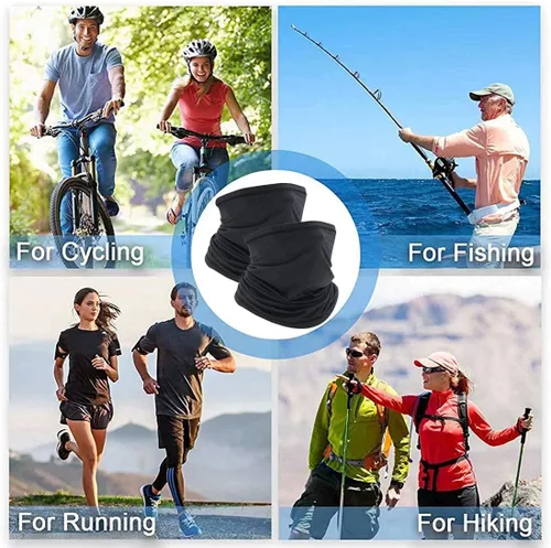 Miniatura 4 de Bufanda transpirable para el cuello, máscara facial para hombres y mujeres, senderismo, ciclismo, deportes, pesca, protección solar UV bandana