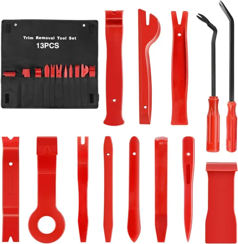 Miniatura 10 de GOOACC Kit de 5 piezas de herramientas de extracción de molduras de nylon para automóviles, kit de herramientas de extracción sin rayar para panel