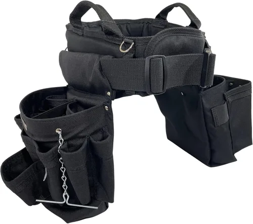 Miniatura 9 de BOULDER BAG Ultimate Electrician's MAX Combo con cinturón de herramientas con soporte cómodo para la espalda, hebilla de liberación rápida, cinturón