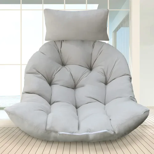 Miniatura 10 de Cojín colgante para silla de huevo, cojines suaves en forma de U para silla columpio (solo cojín)