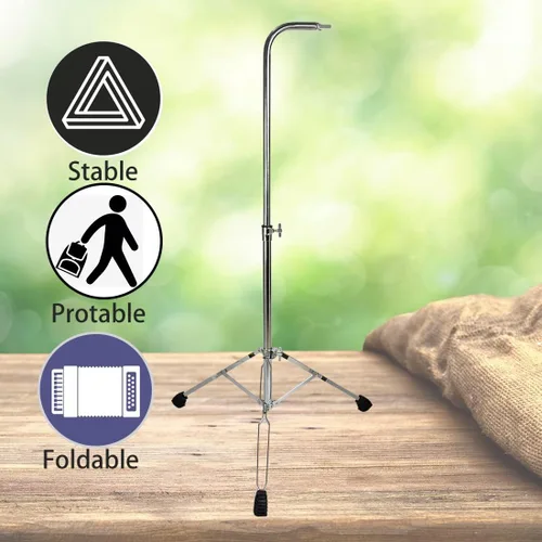 Miniatura 2 de ENNBOM Soporte de trípode de altura ajustable Soporte de montaje plegable para timbre de barra de percusión musical
