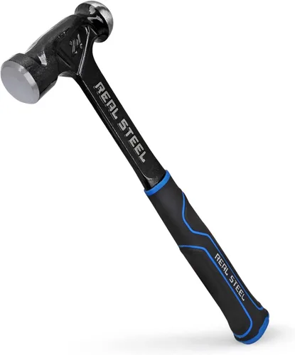 Miniatura 10 de REAL STEEL Martillo de bola de acero forjado de una sola pieza de 16 onzas, negro