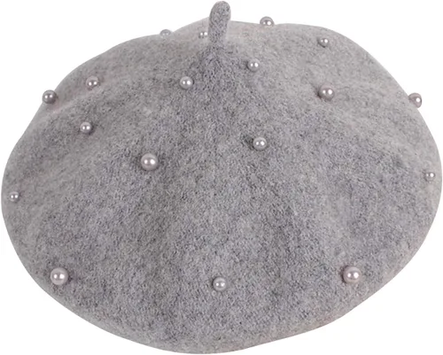 Miniatura 27 de Gorros de boina de perlas para bebés y niñas, sombreros de lana para fiesta de bebé, sombreros de primavera y verano, accesorios para bebés de 2 a 6