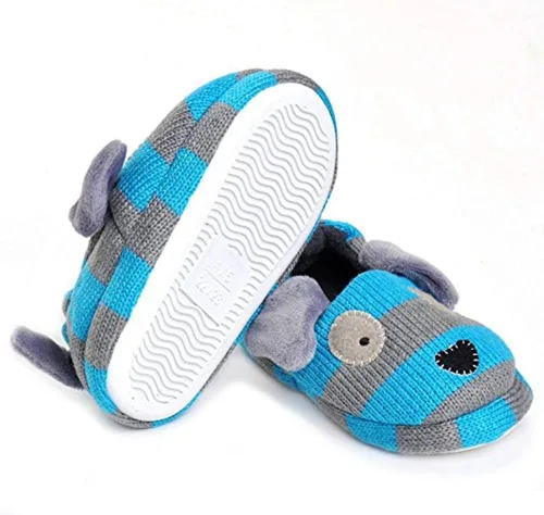 Miniatura 3 de Enteer Pantuflas para perros para bebés y niños, Azul Patchwork