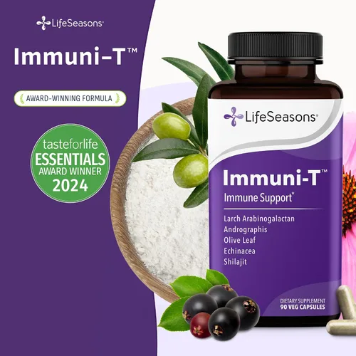 Miniatura 6 de LifeSeasons Immuni-T - Suplemento de apoyo inmunológico - refuerzo del sistema inmunológico - Alivio natural del resfriado y la gripe - saúco
