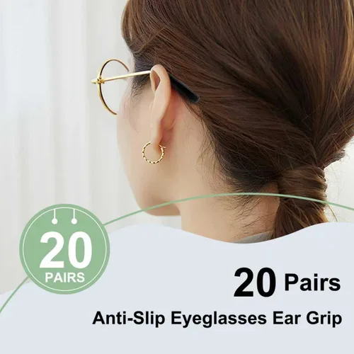 Miniatura 5 de 20 pares de almohadillas antideslizantes de silicona para gafas, retenedor de silicona para lentes