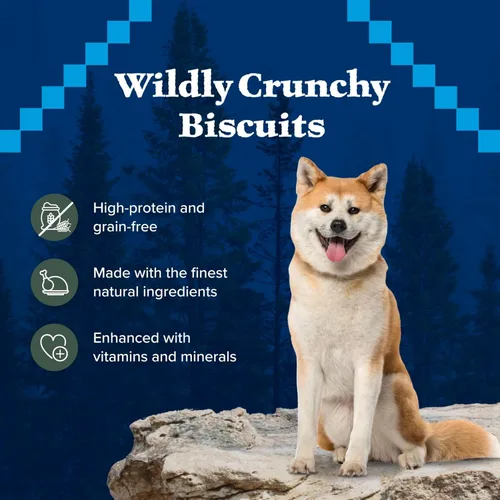 Miniatura 6 de Blue Buffalo Wilderness Trail Treats Galletas para perros con alto contenido de proteínas sin grano, crujientes, receta de pato, bolsa de 10 onzas
