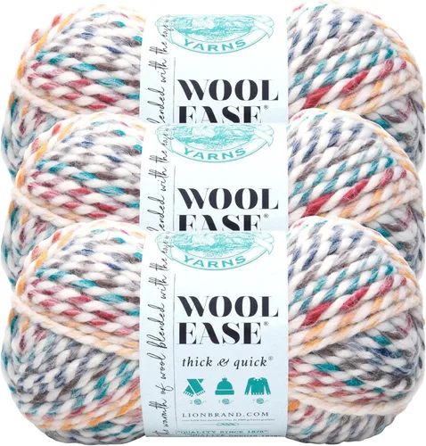 Miniatura 25 de Lion Brand Yarn - Ovillo de lana Wool-Ease Thick & Quick color fuerza aérea