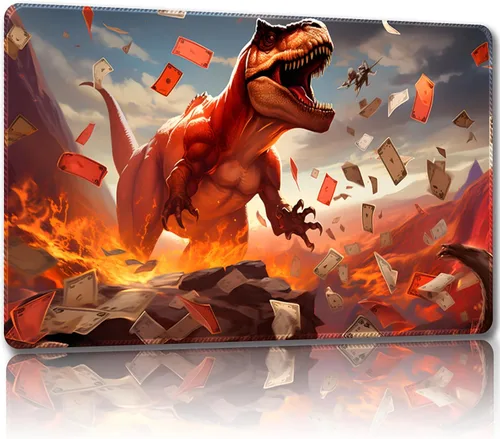 Miniatura 11 de Tapete de juego para MTG, con bolsas de almacenamiento gratis, tapete de juego de 24 x 14 pulgadas, TCG y tapete de juego de mesa para tarjetas