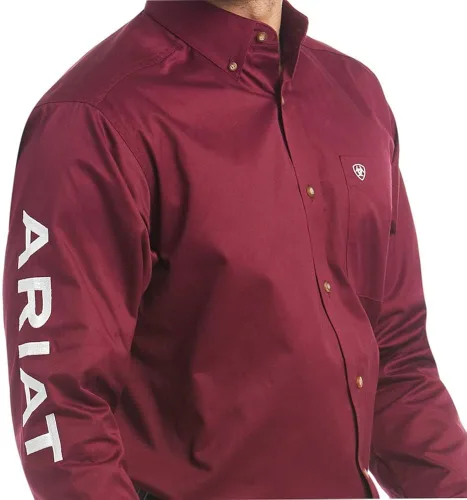 Miniatura 3 de ARIAT Mens Team Logo Twill Classic Fit Shirt