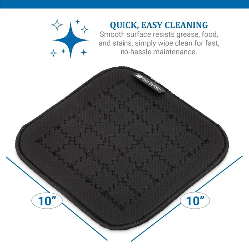 Miniatura 6 de Carlisle FoodService Products UHP1010BK Ultigrip Soporte cuadrado comercial para bandeja caliente, 10 x 10 pulgadas, negro