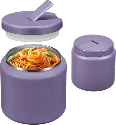 Miniatura 12 de Termo de sopa de 26 onzas para comida caliente para niños con tapa de hebilla, frasco de comida aislado al vacío de boca ancha a prueba de fugas