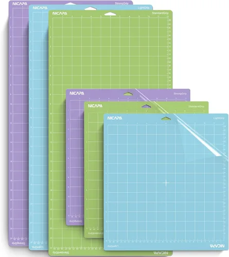 Miniatura 6 de Alfombrilla de corte de agarre estándar para Cricut Maker 3/Maker/Explore 3/Air 2/Air/One (12 x 12 pulgadas, 2 unidades)