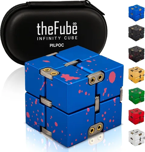 Miniatura 13 de PILPOC - Cubo para la ansiedad theFube, Dodecágono con 12 lados – Cubo para la ansiedad de alta calidad con funda de transporte exclusiva, duradero