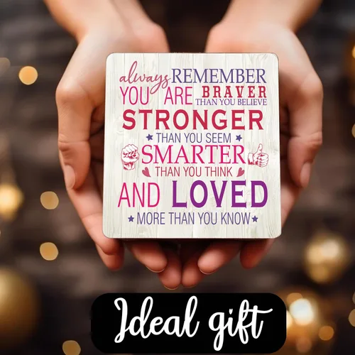 Miniatura 5 de Letrero de escritorio rosa inspirador para mujer, regalo de aliento para mujeres, regalos de animación, placas de madera, letreros motivacionales