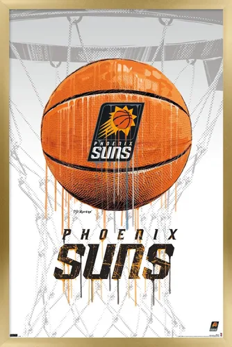 Miniatura 17 de Trends International NBA Phoenix Suns - Póster de pared de Drip Basketball 21, 22.375 x 34 pulgadas, versión enmarcada en negro Versión con marco