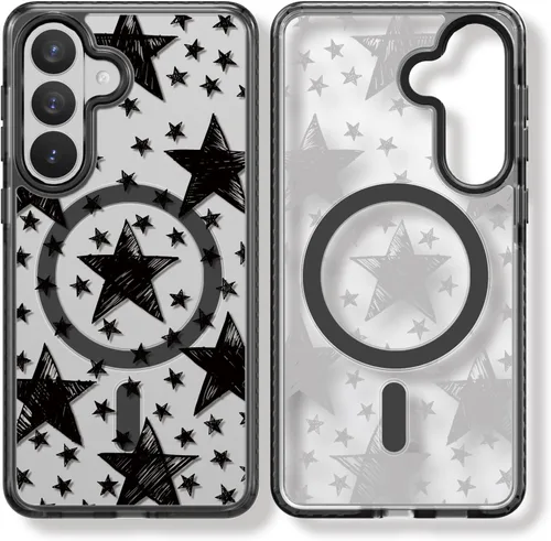 Miniatura 139 de Rosarnnah Funda compatible con Samsung Galaxy S24 Ultra, bonita estética, a la moda, divertida funda con estampado de gatito y gato, duradera a