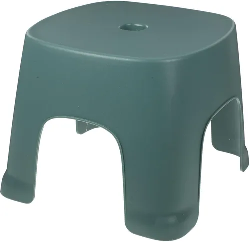 Taburete de pie para taburete de plástico para baño, inodoro, diseño antideslizante, color para entrenamiento de inodoro y uso diario Verde