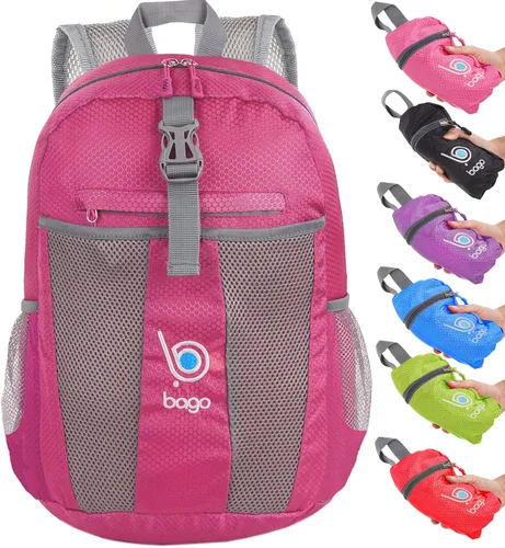 Miniatura 14 de bago Mochila ligera para senderismo para mujeres y hombres - Paquete de viaje de 25 litros - Mochila plegable de senderismo ultraligera para acampar