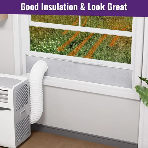 Miniatura 4 de Mxclimate Paneles de espuma aislados para kit de ventilación portátil de ventana de CA, paneles de sellado de aislamiento de aire acondicionado