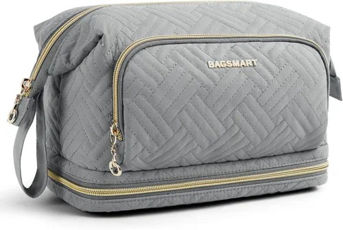 Miniatura 16 de BAGSMART Bolsa de Maquillaje, Esponjosa, Negro, Bolsa de maquillaje