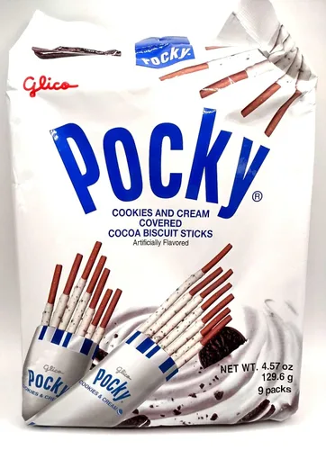 Miniatura 2 de Palitos Pocky, paquete de aperitivos japoneses de variedad de Pocky de 3 piezas de snacks asiáticos - Poky Stix de fresa, chocolate, galletas