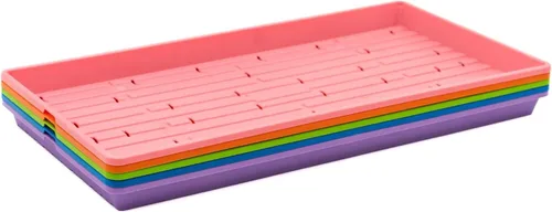 Miniatura 15 de Bootstrap Farmer Microgreen 1020 - Bandejas verdes, paquete de 30 unidades, extra fuerte con agujeros, bandeja de semillas poco profundas