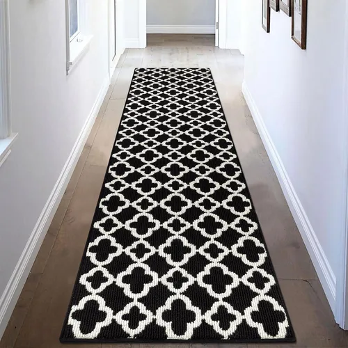 Miniatura 22 de U'Artlines Alfombra de pasillo larga para pasillo de 2 x 8 pies, antideslizante, alfombra de piso de cocina, patrón geométrico beige, lavable a