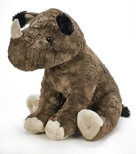 The Petting Zoo Rinoceronte de peluche, regalos para niños, animales salvajes del zoológico Onez, juguete de peluche de rinoceronte texturizado