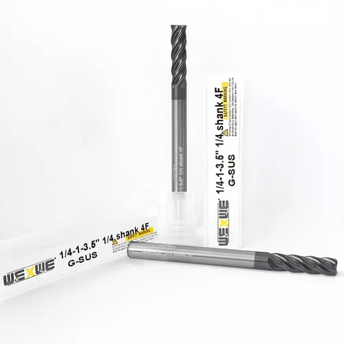 Miniatura 13 de Herramientas Serie G-SUS Carburo Cuadrado Fresa de Extremo, Recubrimiento MAH, Fresa de Extremo para Acero Inoxidable, Titanio, Inconel, Aleaciones