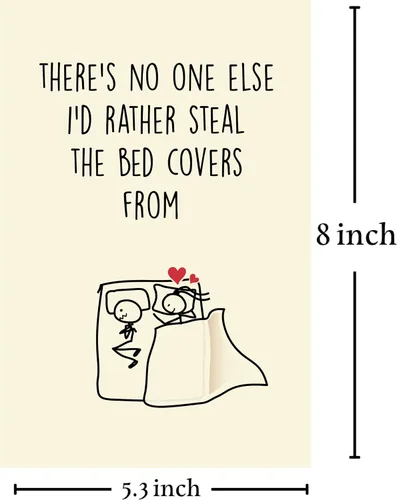 Miniatura 6 de Cheerin Divertida tarjeta de aniversario con sobres, tarjetas de amor humorísticas para él y ella, tarjeta romántica para marido, esposa, prometido