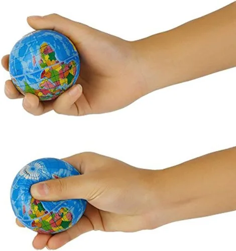 Miniatura 2 de Mini bolas de estrés de globo exprimible de 2.48 pulgadas, bolas de alivio de tensión, recuerdo de fiesta, bola de globo de PU suave