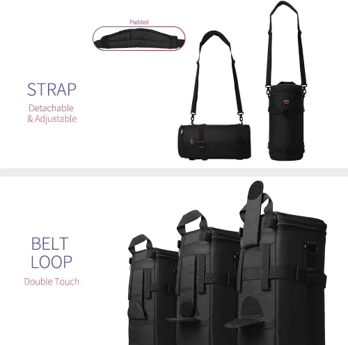 Miniatura 6 de Funda para lente de cámara DSLR compatible con Canon, Nikon, Pentax, Sony, Olympus, Panasonic y otras lentes