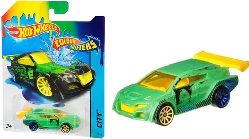 Miniatura 4 de Hot Wheels Cambiadores de color HWTF Loop Coupé ~ CFM46 - Coche verde oscuro, amarillo y azul