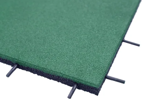 Miniatura 4 de RevTime Azulejos de goma entrelazados fáciles de hacer tú mismo para exteriores, 20 x 20 x 1 pulgada de grosor para uso en el patio de juegos, suelo