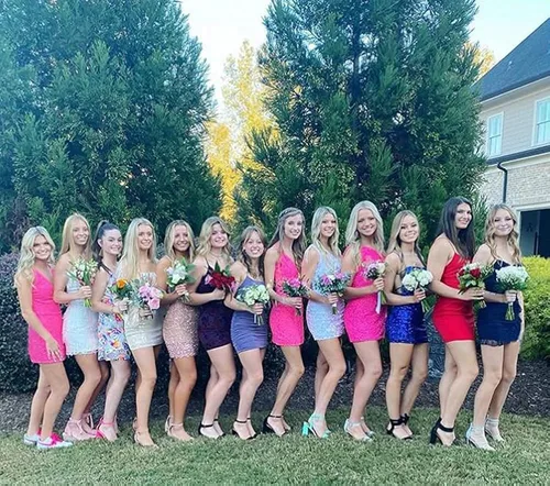 Miniatura 5 de Loyeloy Vestidos cortos de regreso a casa de un hombro para adolescentes, vestido de fiesta ajustado con lentejuelas brillantes para mujer