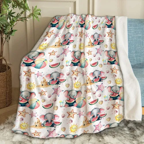 Miniatura 54 de Manta de bebé personalizada con nombre, manta personalizada con nombre de elefante, regalos para recién nacidos, mantas súper suaves para cama
