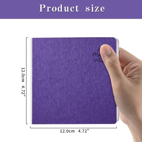 Miniatura 2 de Mifuner Cuaderno de bocetos cuadrado de tapa dura, 4.7 x 4.7 pulgadas, 42 hojas de libro de arte de 250 GSM, papel ultra suave, ideal para lápices