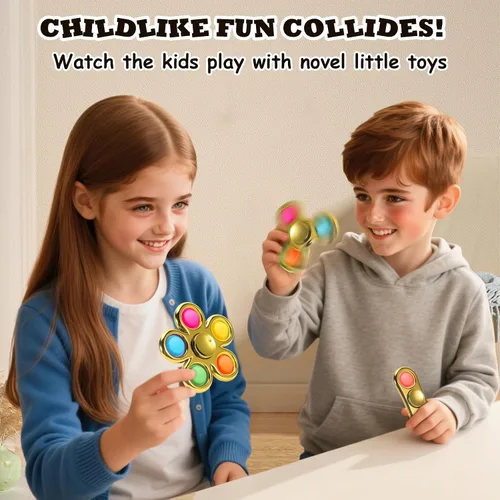 Miniatura 7 de FIGROL Paquete de 3 juguetes giratorios para aliviar la ansiedad, juguetes sensoriales para niños, adolescentes, niños y niñas