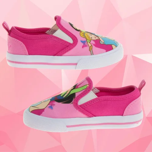 Miniatura 4 de Disney Zapatos de casa de muñecas de Minnie Mouse Gabys de princesa Frozen para niñas y niños pequeños, mocasines de carácter, tenis casuales de lona
