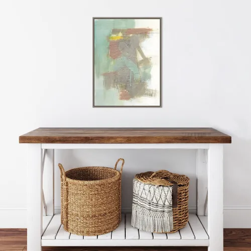 Miniatura 6 de Amanti Art Framed Canvas Wall Art 24x18 Retro Splash IV by Jennifer Goldberger, Framed Wall Art Canvas, Abstract Artwork, Country Rustic Decor