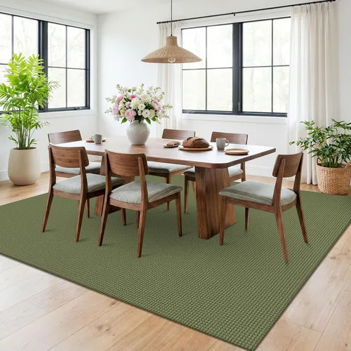 Miniatura 271 de KOZYFLY - Tapetes para entrada, lavable, tejido, con respaldo de goma antideslizante, de algodón, interiores, cocina, entrada, vestíbulo y puerta