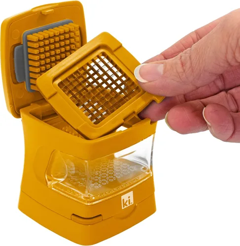 Miniatura 5 de Trituradora de Ajo-A-Peel, Prensa de Ajo, Trituradora, Cortadora, Picadora y Envase de Almacenamiento - Incluye pelador de ajo de silicona - Fácil