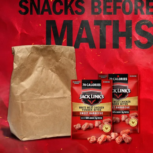 Miniatura 5 de Jack Link's Sweet BBQ White Meat Chicken Tender Bites - Bocadillos de proteína de carne real listos para comer, 0.23 onzas de proteína por porción