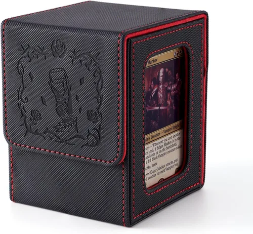Miniatura 9 de Venssu MTG Caja de Mazos para Exhibición Commander, Caja de Mazos de Cartas que Cabe 100 Cartas con Doble Funda, Caja de Almacenamiento de Cartas