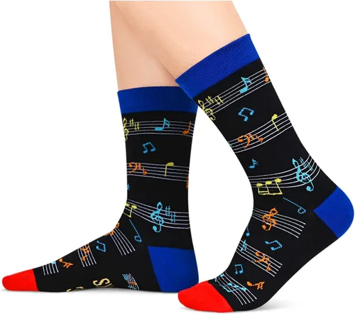 Miniatura 2 de sockfun Regalos de música novedosos, regalos con temática musical, calcetines musicales para hombres, mujeres y adolescentes, regalos de notas