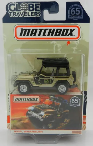 Miniatura 2 de MATCHBOX Globe Travelers Gold/Black JEEEP Wrangler 65 aniversario