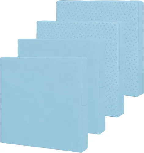 Miniatura 34 de Easy-Going - Paquete de 4 fundas de cojín impermeables para patio, de 24x22x4 pulgadas, fundas de repuesto antideslizantes para asientos al aire