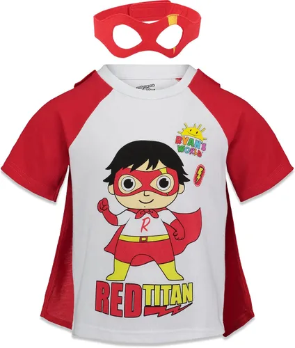 Miniatura 2 de RYANS WORLD Red Titan - Conjunto de camiseta de manga corta para niños Rojo